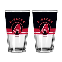 Logo Brands Arizona Diamondbacks Two-Piece 16oz. Horizon Pint Glass Set