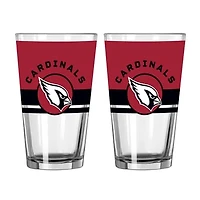 Logo Brands Arizona Cardinals Two-Piece 16oz. Horizon Pint Glass Set