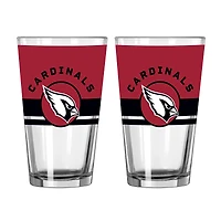 Logo Brands Arizona Cardinals Two-Piece 16oz. Horizon Pint Glass Set