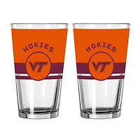 Logo Brands Virginia Tech Hokies Two-Piece 16oz. Horizon Pint Glass Set