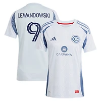 Women's adidas Robert Lewandowski Light Blue Chicago Fire 2025 The Municipal Kit Replica Jersey