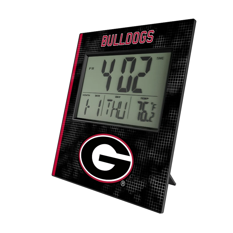 Keyscaper Georgia Bulldogs Hatch Digital Desk Clock