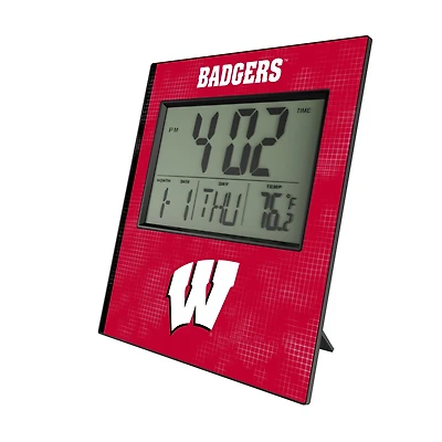 Keyscaper Wisconsin Badgers Hatch Digital Desk Clock