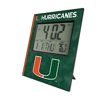 Keyscaper Miami Hurricanes Hatch Digital Desk Clock