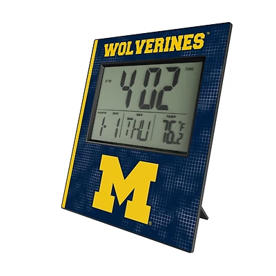 Keyscaper Michigan Wolverines Hatch Digital Desk Clock