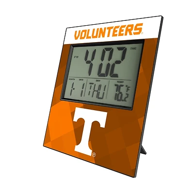 Keyscaper Tennessee Volunteers Color Block Digital Desk Clock