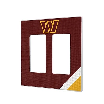 Keyscaper Washington Commanders Diagonal Stripe Double Rocker Light Switch Plate