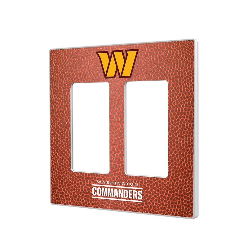 Keyscaper Washington Commanders Football Double Rocker Light Switch Plate