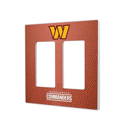 Keyscaper Washington Commanders Football Double Rocker Light Switch Plate