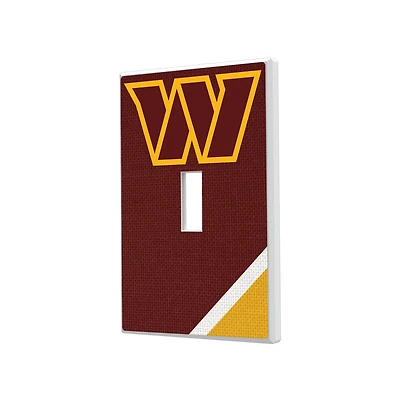 Keyscaper Washington Commanders Diagonal Stripe Single Toggle Light Switch Plate