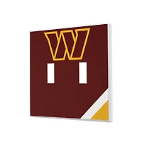 Keyscaper Washington Commanders Diagonal Stripe Double Toggle Light Switch Plate