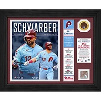 Kyle Schwarber Philadelphia Phillies Framed 11" x 14" 350th HR Historical Collage - Limited Edition of 35