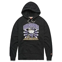 Unisex Homage Charcoal Golden State Valkyries x Hello Kitty Dribble Stars Tri-Blend Hoodie