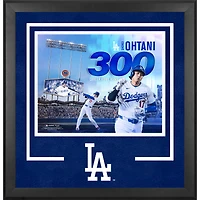 Shohei Ohtani Los Angeles Dodgers Deluxe Framed 16" x 20" 300th Career Home Run Collage Photograph