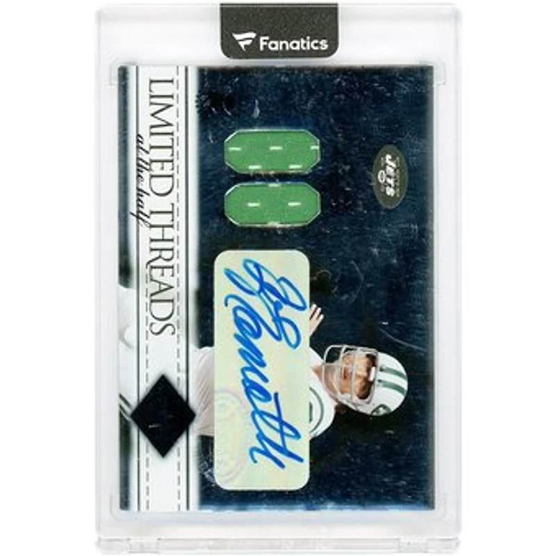 Joe Namath New York Jets Autographed 2004 Donruss Limited Threads At the Half Relic #LT-53 #24/50 Card
