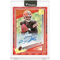 Shedeur Sanders Cleveland Browns Autographed 2025 Panini Donruss The Rookies #5 #16/299 Rookie Card