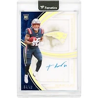 TreVeyon Henderson New England Patriots Autographed 2025 Panini Immaculate Collection Immaculate Rookie Shadowbox #IRSS-THN #34/49 Rookie Card