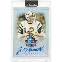 Joe Namath New York Jets Autographed 2024 Panini Spectra HOF Prizm #HOF-JNH #14/50 Card