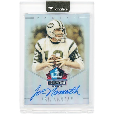 Joe Namath New York Jets Autographed 2024 Panini Spectra HOF Prizm #HOF-JNH #14/50 Card
