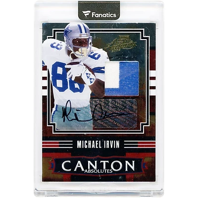 Michael Irvin Dallas Cowboys Autographed 2008 Playoff Absolute Memorabilia Canton Absolutes Materials Relic #CA-29 #8/20 Card
