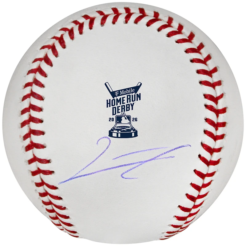 Junior Caminero Tampa Bay Rays Autographed 2026 MLB Home Run Derby Logo Baseball
