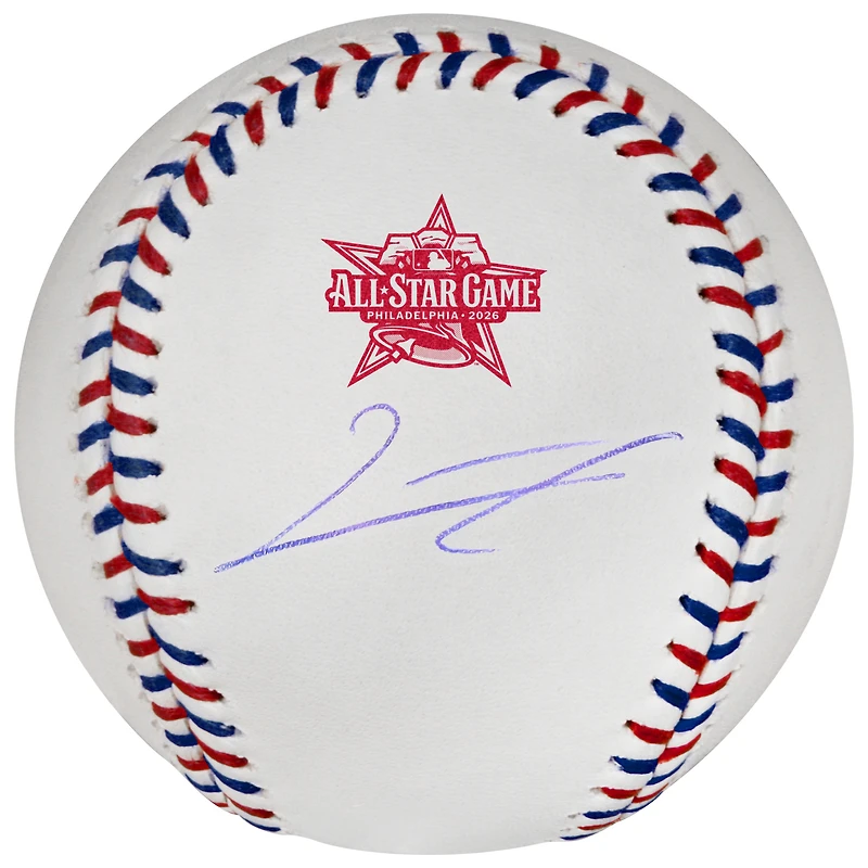 Junior Caminero Tampa Bay Rays Autographed 2026 MLB All-Star Game Logo Baseball