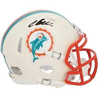 Chris Bell Miami Dolphins Autographed Riddell Retro Speed Mini Helmet
