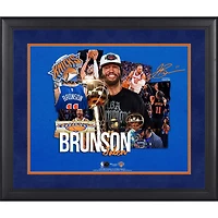 Jalen Brunson New York Knicks Facsimile Signature Framed 16" x 20" Scrapbook Collage