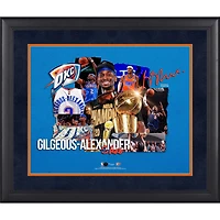 Shai Gilgeous-Alexander Oklahoma City Thunder Facsimile Signature Framed 16" x 20" Scrapbook Collage