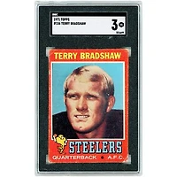Terry Bradshaw Pittsburgh Steelers 1971 Topps #156 SGC Authenticated 3 Rookie Card