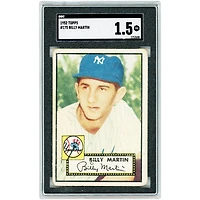 Billy Martin New York Yankees 1952 Topps #175 SGC Authenticated 1.5 Rookie Card