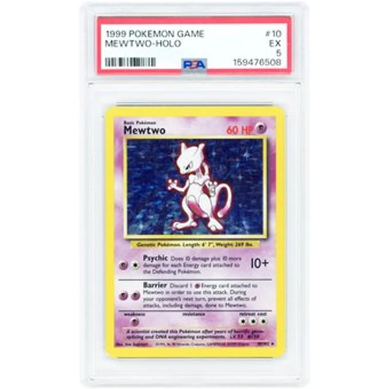 Mewtwo 1999 Pokemon Base Set Holo Rare #10 PSA Authenticated Card