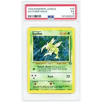 Scyther 1999 Pokemon Jungle Holo Rare #10 PSA Authenticated 5 Card