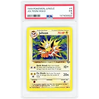 Jolteon 1999 Pokemon Jungle Holo Rare #4 PSA Authenticated Card
