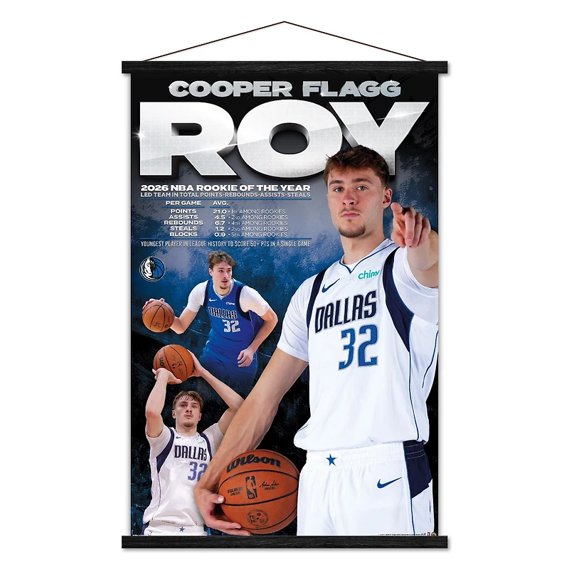 Cooper Flagg Dallas Mavericks 23" x 34" Poster