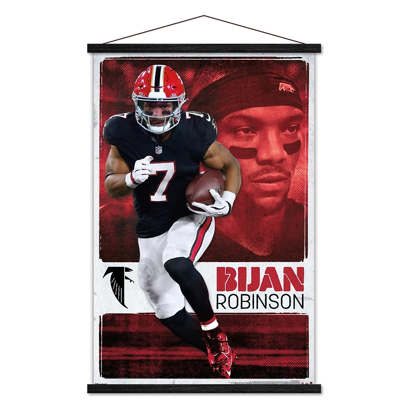 Bijan Robinson Atlanta Falcons 23" x 34" Poster