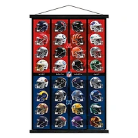 NFL 23" x 34" Helmet Poster