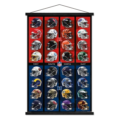 NFL 23" x 34" Helmet Poster