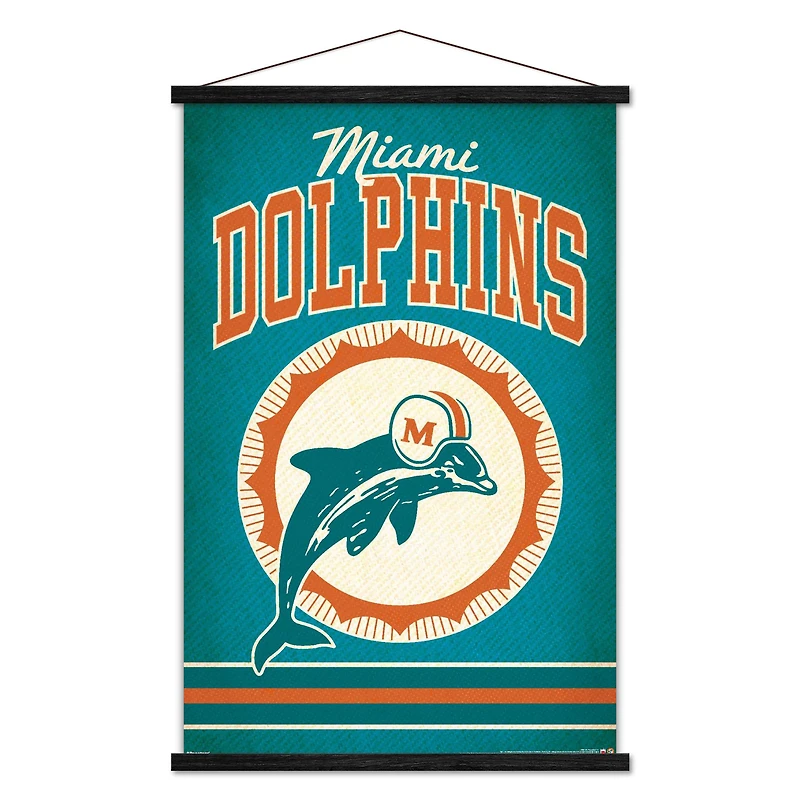 Miami Dolphins 23" x 34" Team Poster