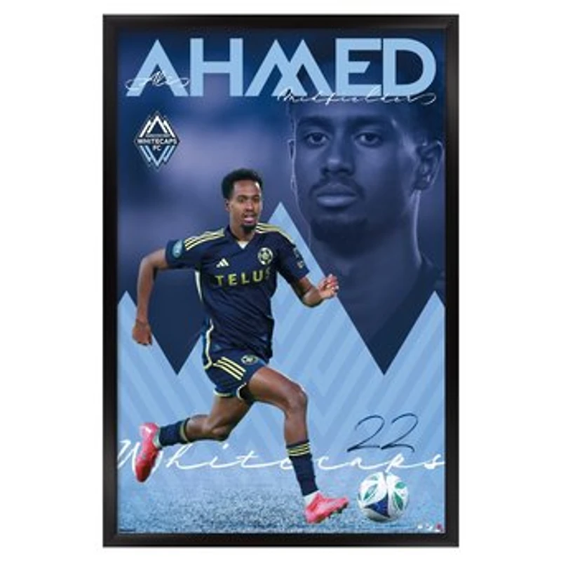 Ali Ahmed Vancouver Whitecaps FC 23" x 34" Framed Poster