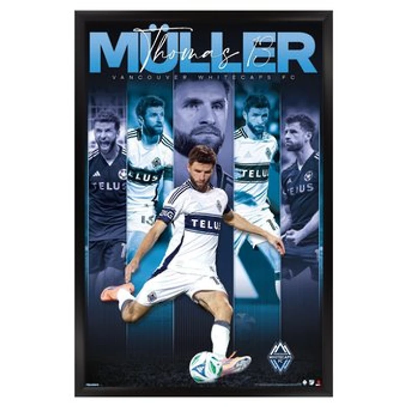 Thomas Müller Vancouver Whitecaps FC 23" x 34" Framed Poster