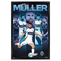 Thomas Müller Vancouver Whitecaps FC 23" x 34" Framed Poster