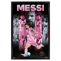 Lionel Messi Inter Miami CF 23" x 34" Framed Poster