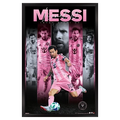 Lionel Messi Inter Miami CF 23" x 34" Framed Poster