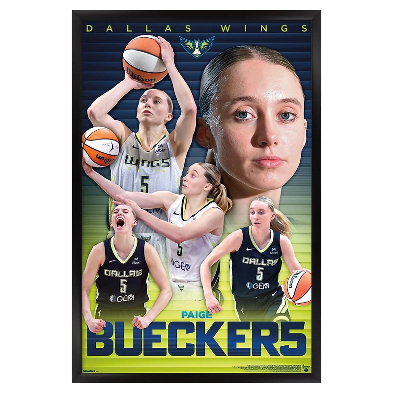 Paige Bueckers Dallas Wings 23" x 34" Framed Poster