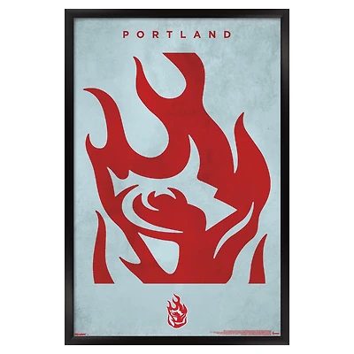 Portland Fire 23" x 34" Framed Team Poster