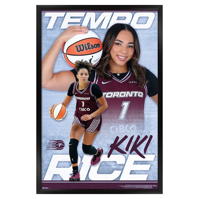 Kiki Rice Toronto Tempo 23" x 34" Framed Team Poster
