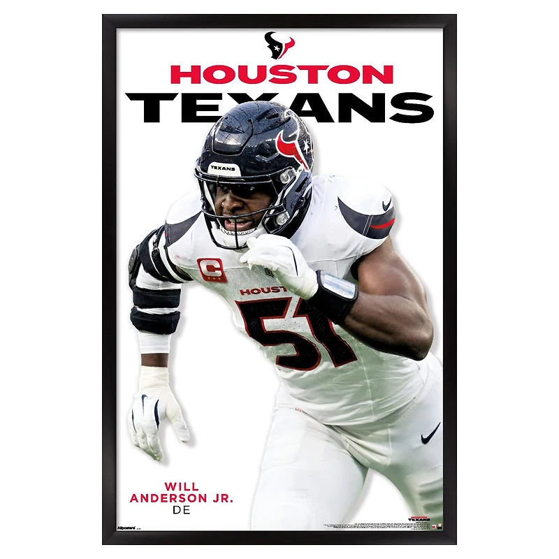Will Anderson Jr. Houston Texans 23" x 34" Framed Poster