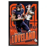 Colston Loveland Chicago Bears 23" x 34" Framed Poster