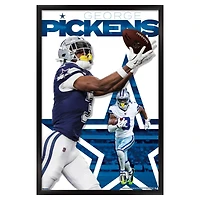 George Pickens Dallas Cowboys 23" x 34" Framed Poster